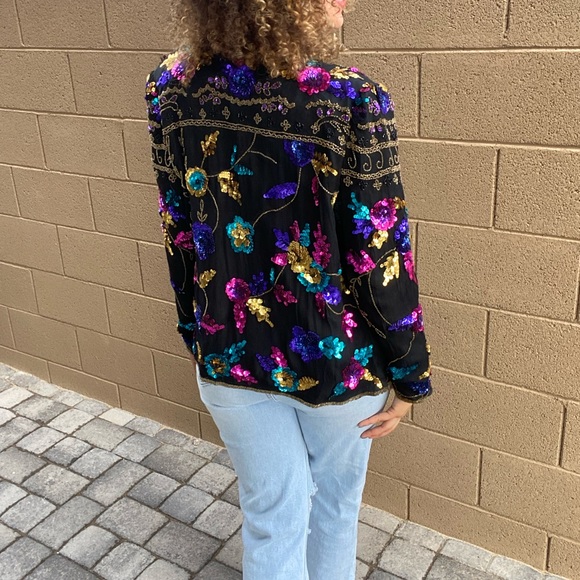 ✨Vintage Woman’s Sequins Blazer✨ - Picture 4 of 11